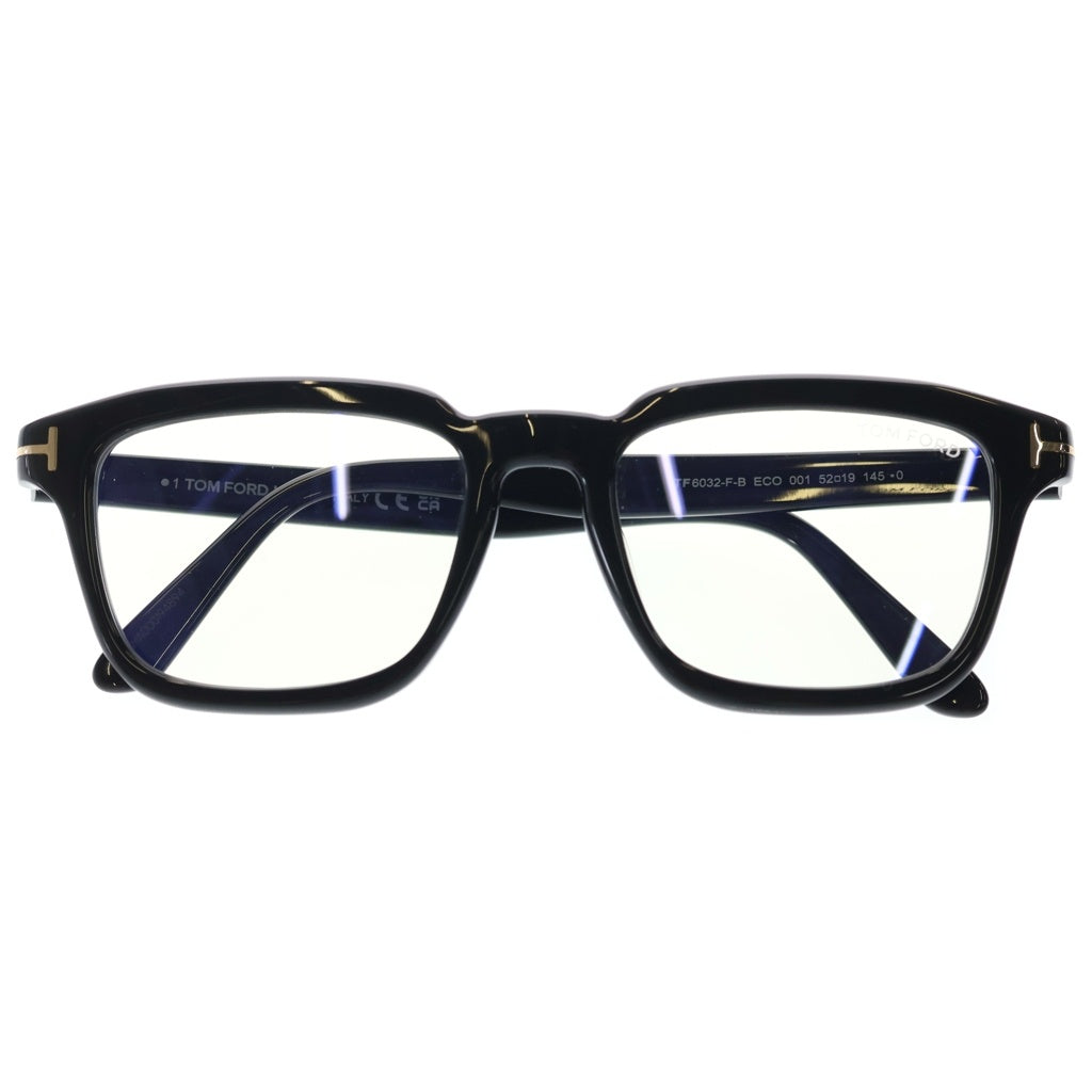 TOM FORD(トムフォード) TF6032-F-B アジアンフィット スクエアフレーム クリアレンズ サングラス メガネ ブラック