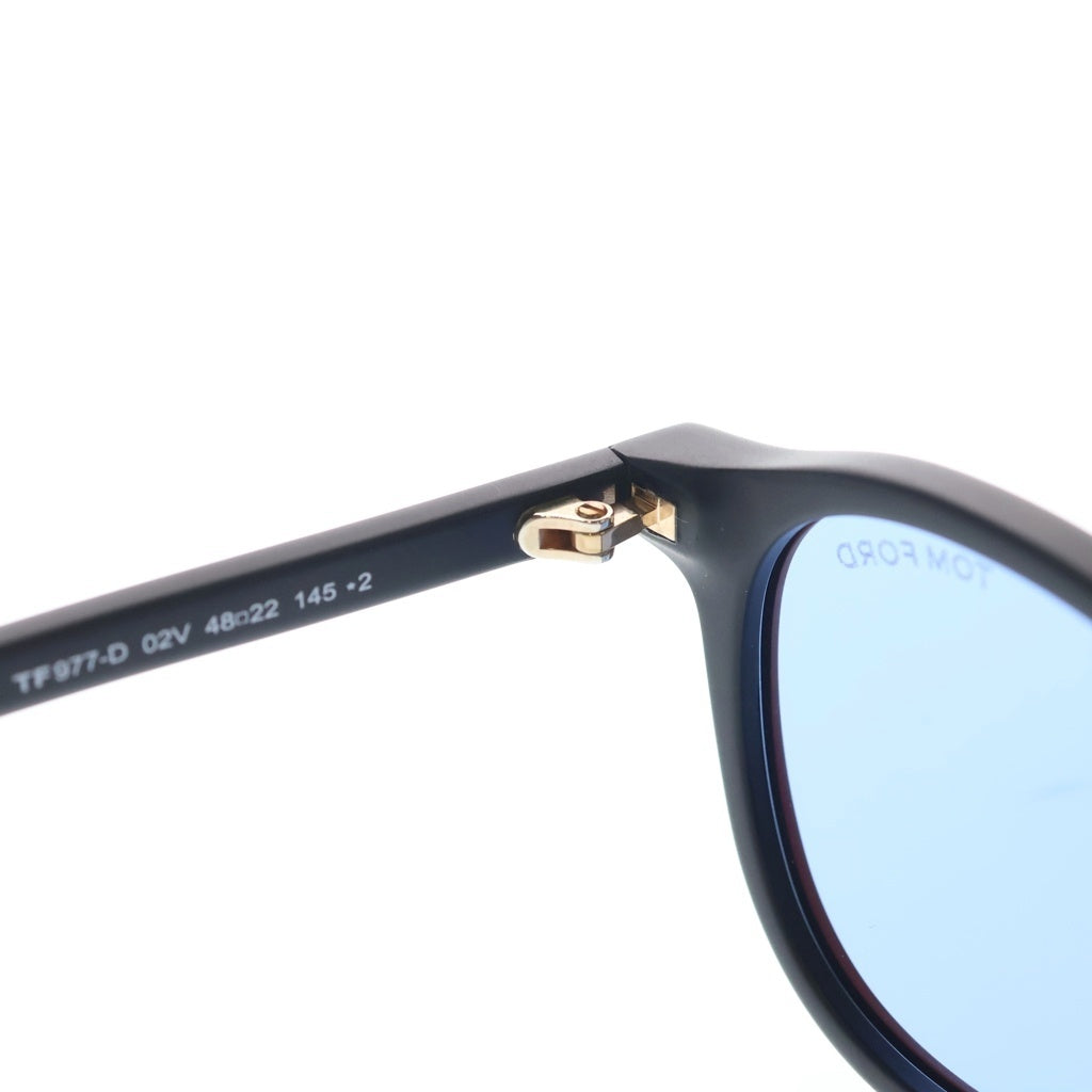 TOM FORD(トムフォード) TF977-D アジアンフィット ウェリントンフレーム カラーレンズ サングラス メガネ ブラック/ブルー
