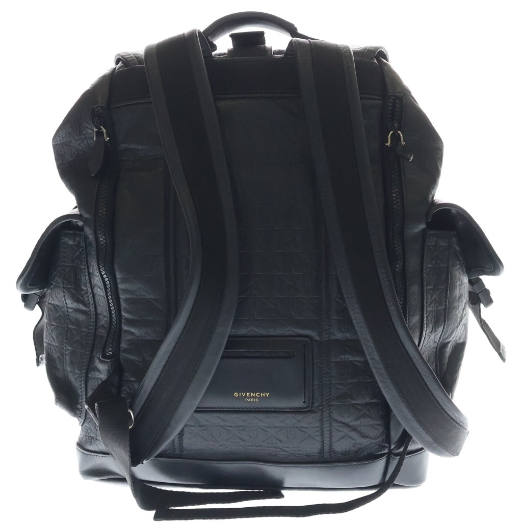 GIVENCHY(ジバンシィ) OBSEDIA オブセディア スターエンボス総柄 レザー リュックサック バックパック ブラック