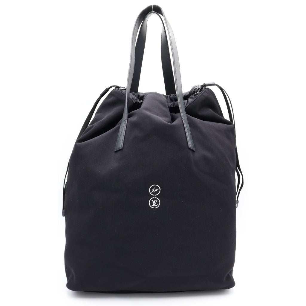 LOUIS VUITTON(ルイヴィトン) ×fragment design フラグメントデザイン カバ ライト キャンバス トートバッグ ブラック M43415 FO1187 レディース