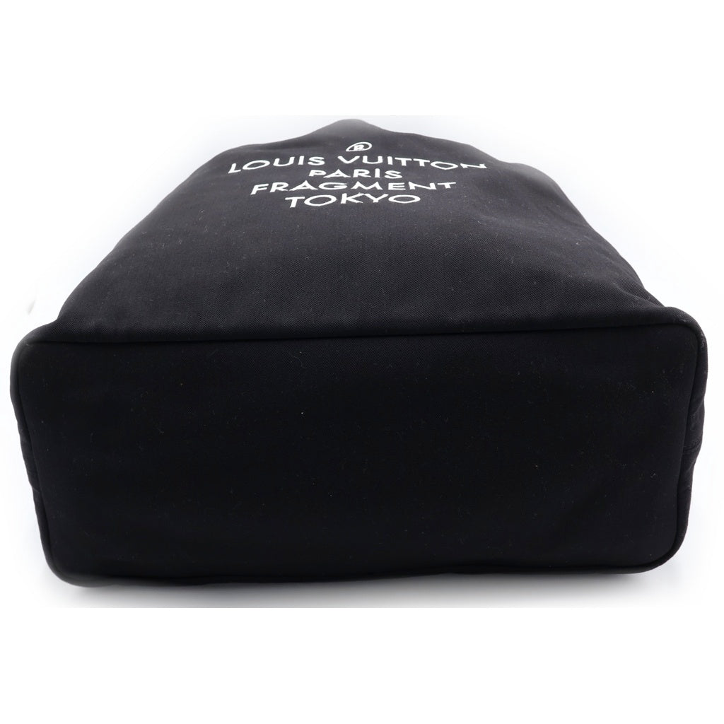 LOUIS VUITTON(ルイヴィトン) ×fragment design フラグメントデザイン カバ ライト キャンバス トートバッグ ブラック M43415 FO1187 レディース