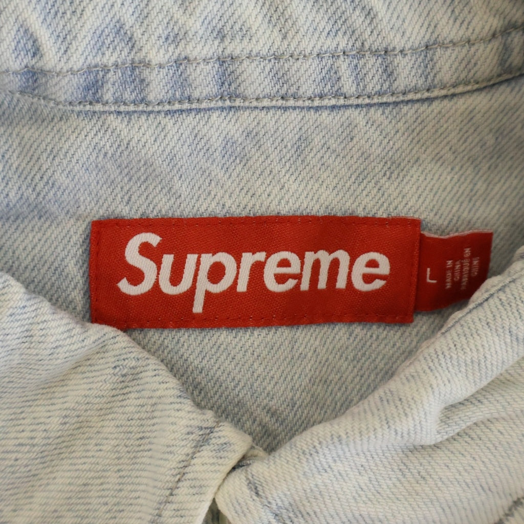 SUPREME(シュプリーム) 26SS Small Box Denim Shirt スモールボックスロゴ 長袖デニムシャツ ライトインディゴ