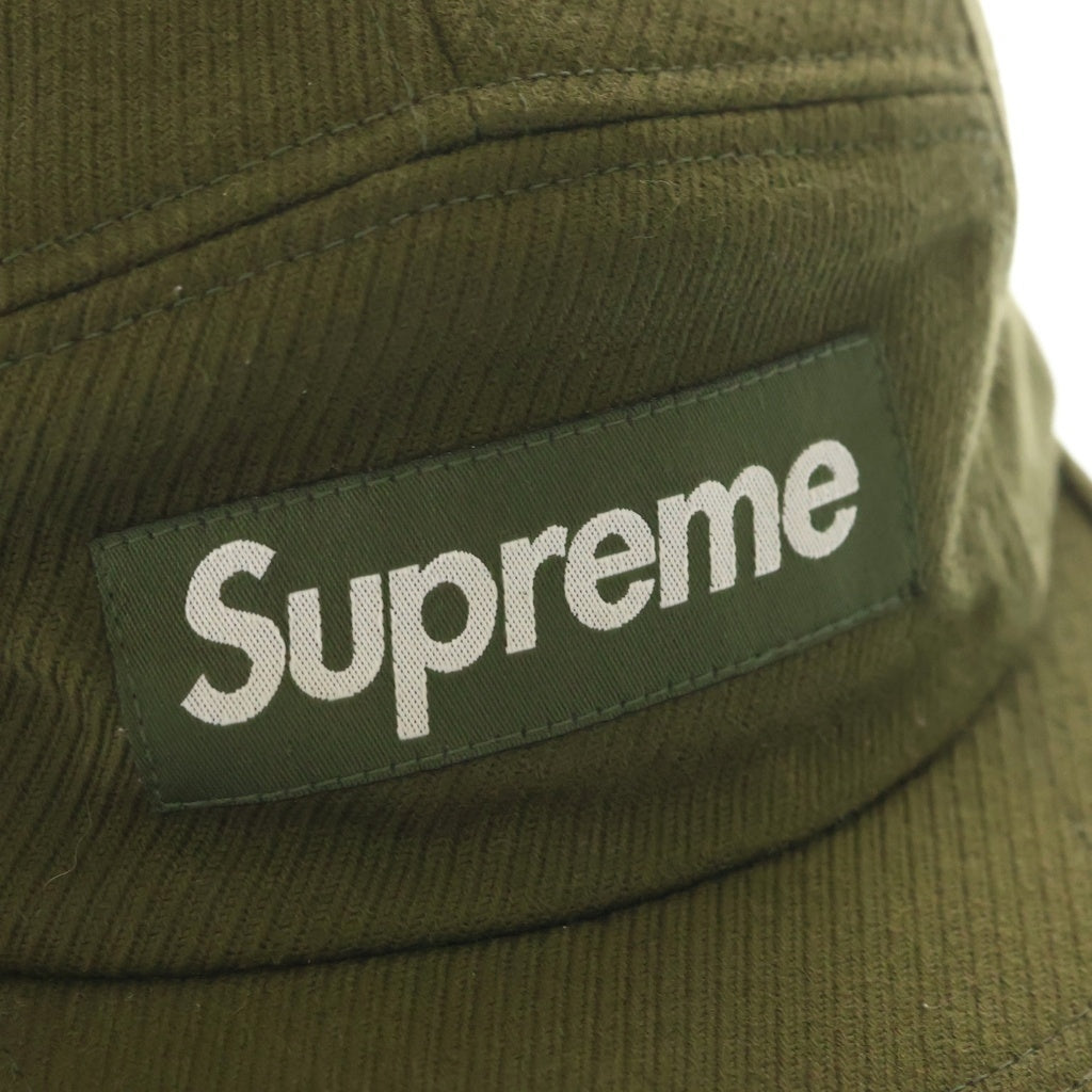 SUPREME(シュプリーム) 16AW Cavalry Twill Camp Cap キャバリーツイル ボックスロゴ キャンプキャップ 帽子 カーキ