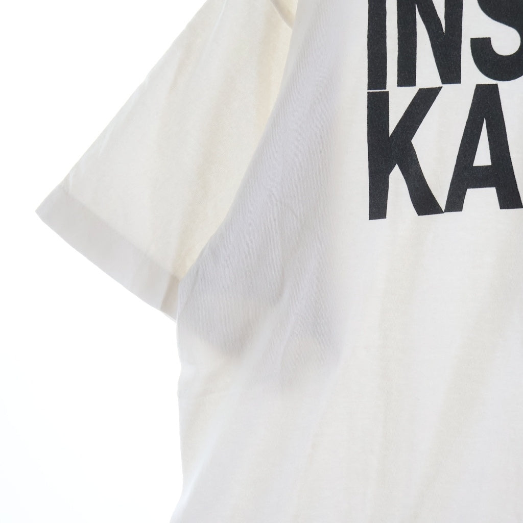 SAINT MICHAEL(セントマイケル) 26SS JL_SS T-SHIRT INSTANT KARMA ジョンレノン インスタントカルマ 両面プリントTシャツ 半袖クルーネックカットソー ホワイト SM-MK8-0000-C26