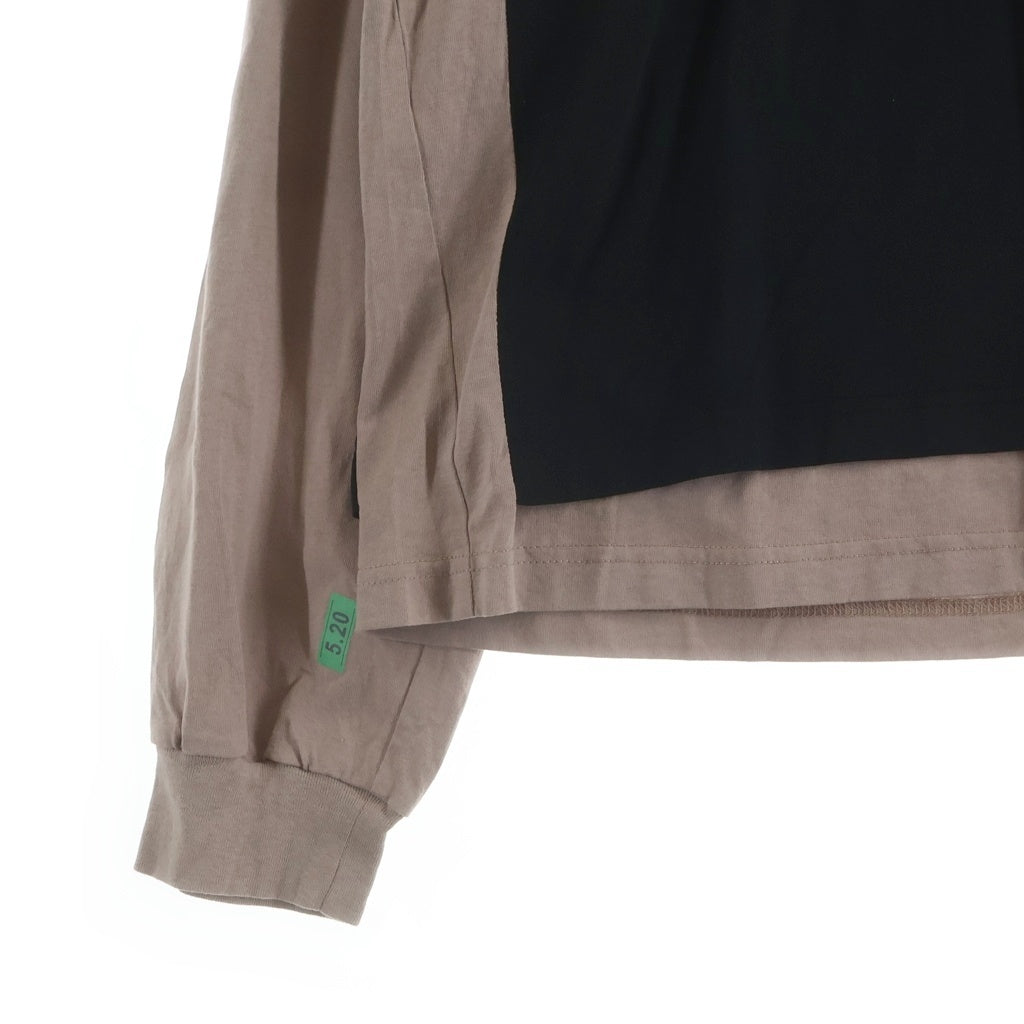 BALENCIAGA(バレンシアガ) 26SS 520 STICKERS HYBRID DOUBLE T-SHIRT ステッカープリント ハイブリッド ドッキング レイヤードデザインTシャツ 長袖クルーネックカットソー 871497 TUVN1