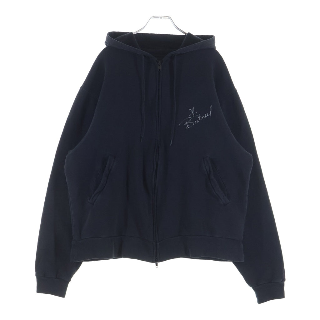 BALENCIAGA パリプリント ブラックパーカー BALENCIAGA(バレンシアガ) BRITNEY SPEARS ZIP UP HOODIE ブリトニー