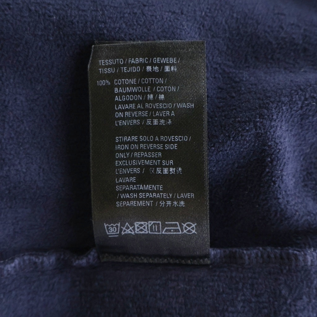 BALENCIAGA(バレンシアガ) 22SS UNITY SPORTS ICON SWEAT ロゴ刺繍 ダメージ加工 クルーネックスウェットトレーナー ネイビー 676629 TLVG1