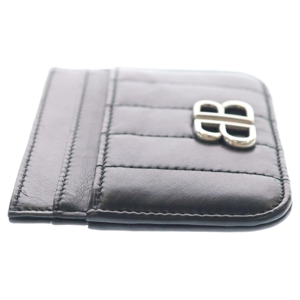 BALENCIAGA(バレンシアガ) BB MONACO CARD WALET BBロゴ モナコ レザーカードケース 名刺入れ ブラック 765463 レディース