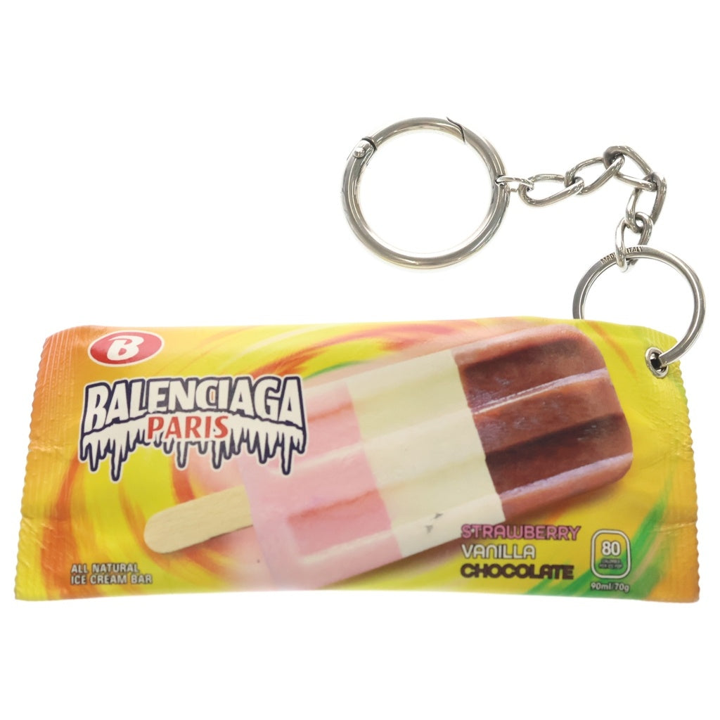 BALENCIAGA(バレンシアガ) KEYRING SNACK POUCH キーリングチャーム スナックポーチ イエロー 847507 2AB63