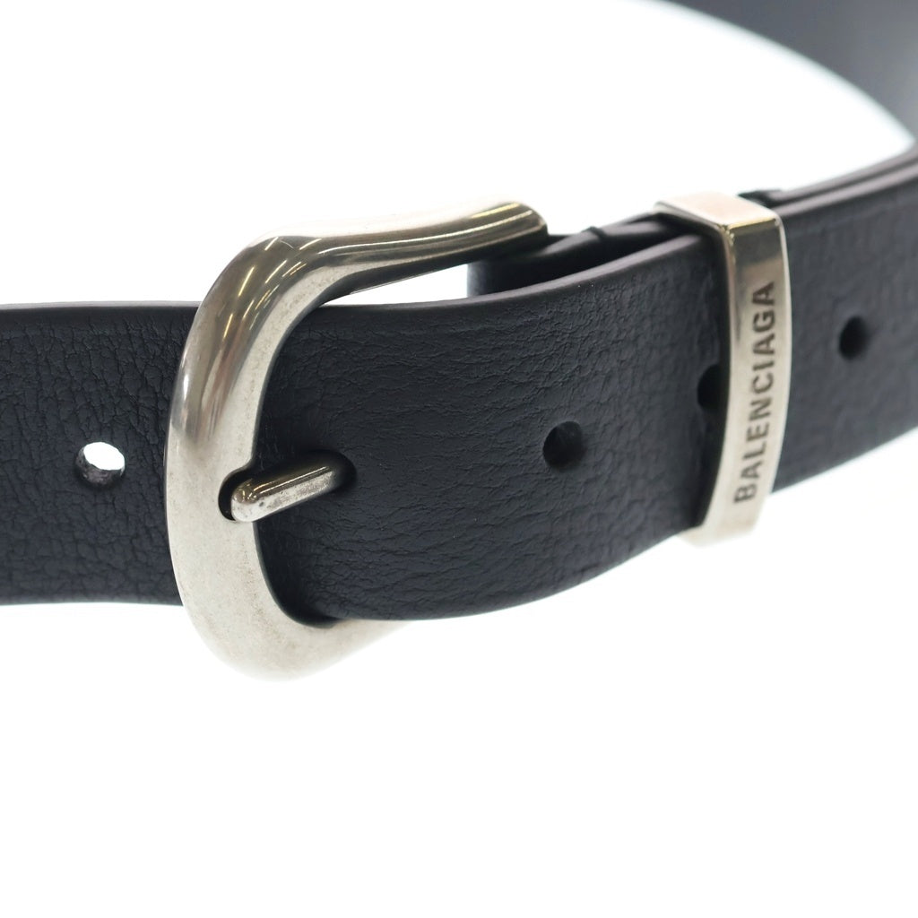 BALENCIAGA(バレンシアガ) MODERN WESTERN BELT ウェスタン カーフレザー バックルベルト ブラック 852172 2AB91 1000