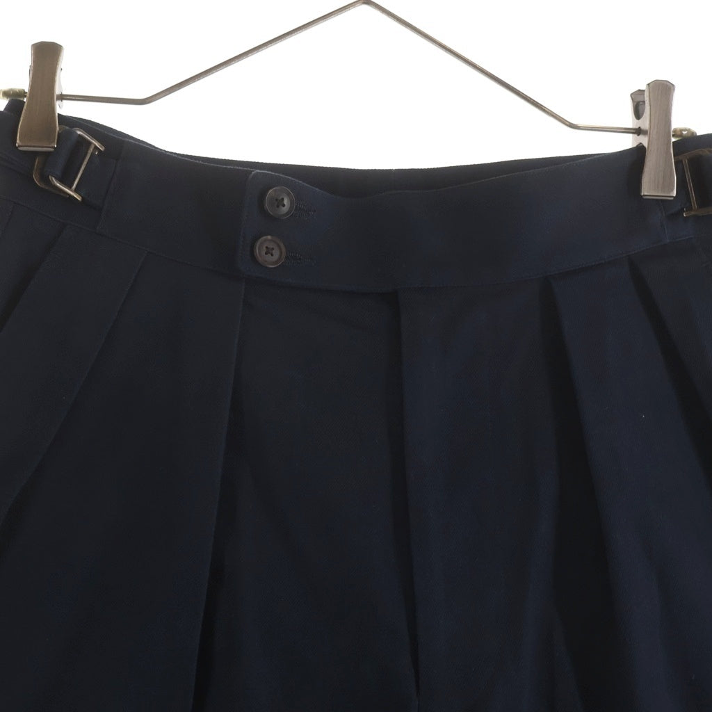 BRITISH MADE(ブリティッシュメイド) 25SS ホワイトホール グルカショーツ ツータックハーフパンツ ネイビー
