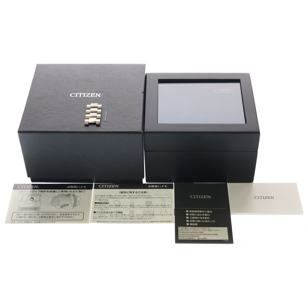 CITIZEN(シチズン) JOUNETSU COLLECTION ATTESA アテッサ 情熱コレクション エコドライブ ソーラー電波 アナログウォッチ 腕時計 シルバー/レッド CC4005-71Z
