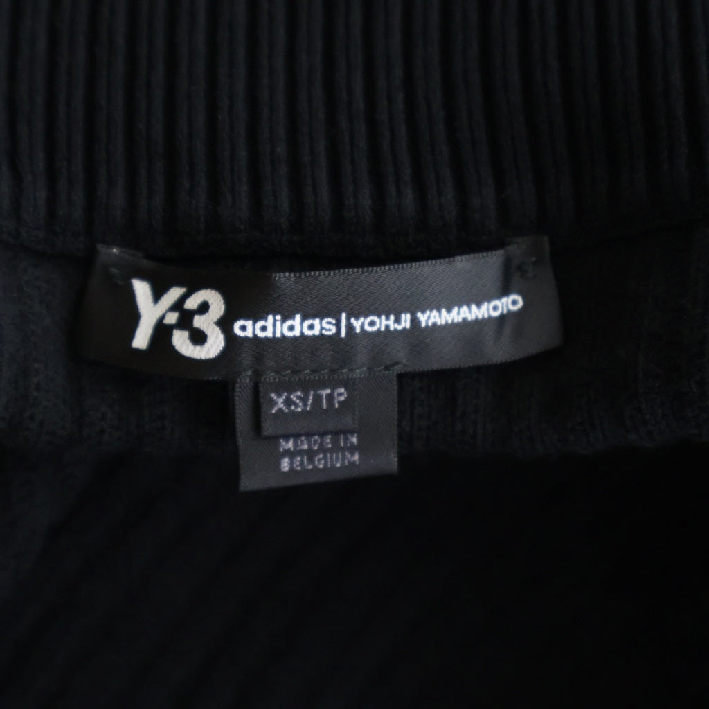 Y-3(ワイスリー) 20SS U TECH KNIT CARDIGAN バックロゴ刺繍 テック ニット カーディガン ブラック FJ0380