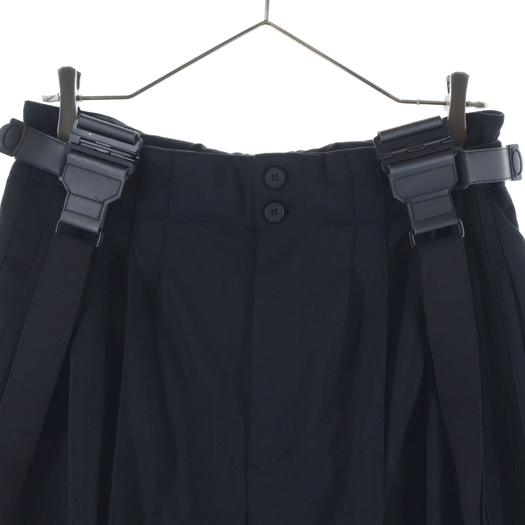 Y-3(ワイスリー) 19SS M 3 STRIPE SUSPENDER TRACK PANT 3ストライプ サスペンダー トラックパンツ ブラック DY7285