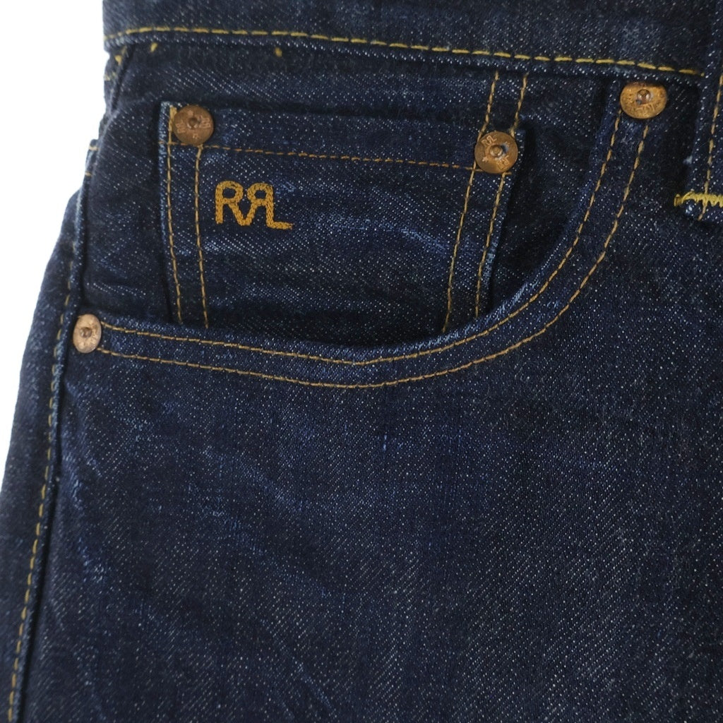 RRL(ダブルアールエル) STRAIGHT LEG ONCE WASHED 3 CUT USA製 1ウォッシュ ストレート デニムパンツ ジーンズ インディゴ R41RB03