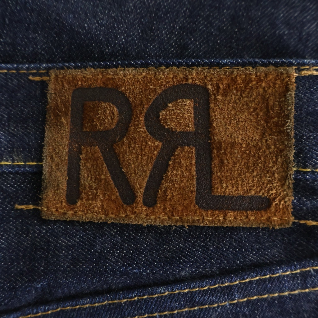 RRL(ダブルアールエル) STRAIGHT LEG ONCE WASHED 3 CUT USA製 1ウォッシュ ストレート デニムパンツ ジーンズ インディゴ R41RB03