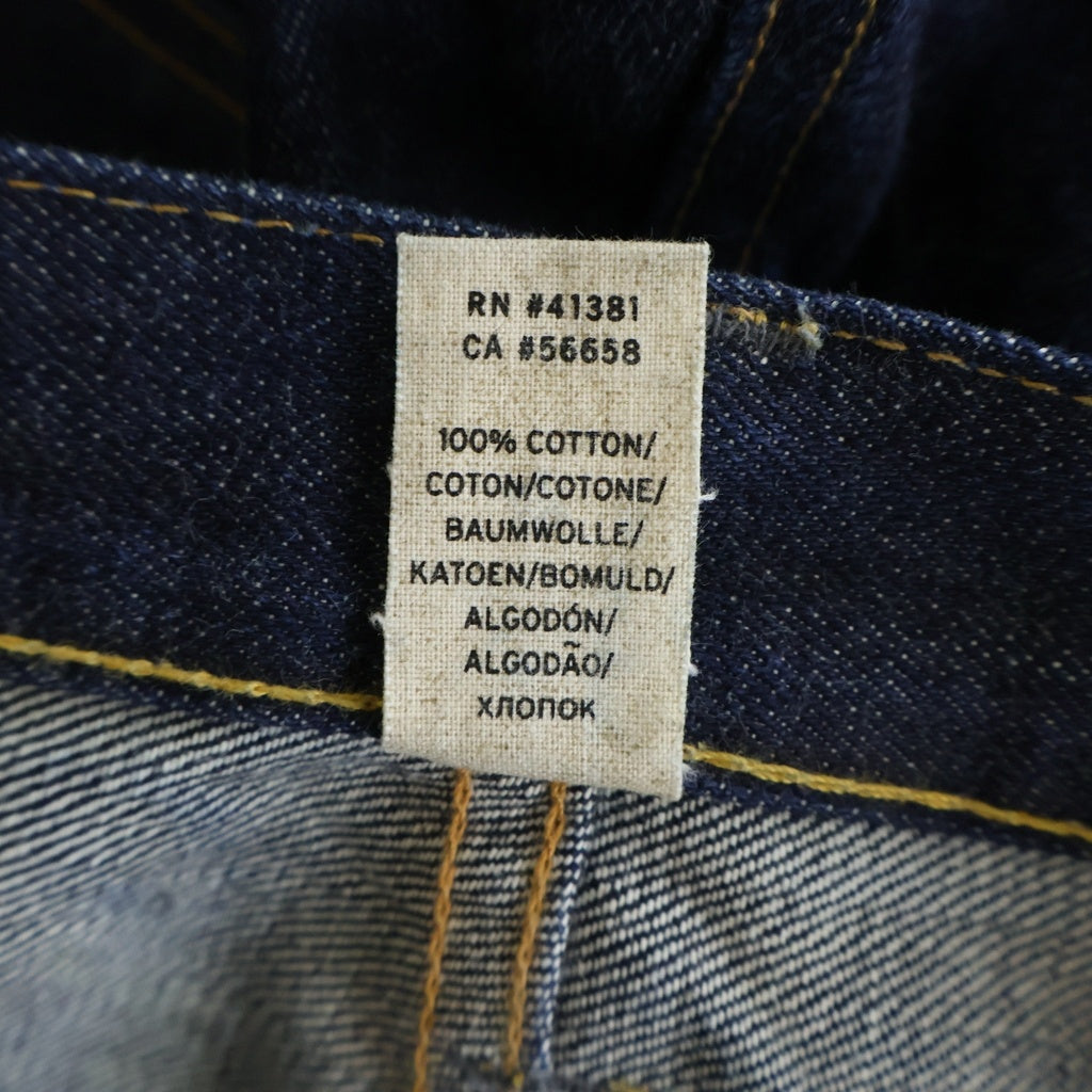 RRL(ダブルアールエル) STRAIGHT LEG ONCE WASHED 3 CUT USA製 1ウォッシュ ストレート デニムパンツ ジーンズ インディゴ R41RB03