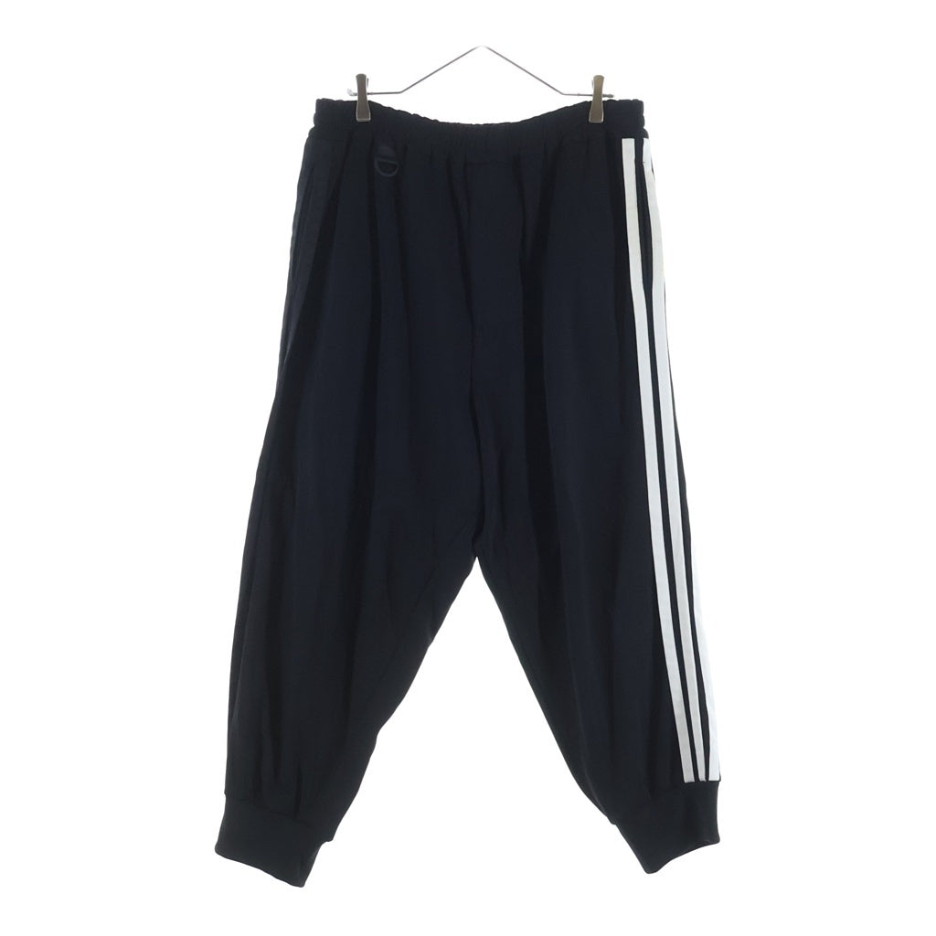 Y-3(ワイスリー) 18AW 3-STRIPES SELVEDGE MATTE TRACK PANTS スリーストライプス セルビッジ マット ドローストリング コットン トラックパンツ ブラック DP0545-1AX001