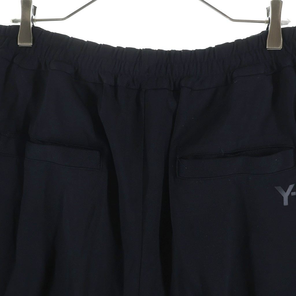 Y-3(ワイスリー) 18AW 3-STRIPES SELVEDGE MATTE TRACK PANTS スリーストライプス セルビッジ マット ドローストリング コットン トラックパンツ ブラック DP0545-1AX001