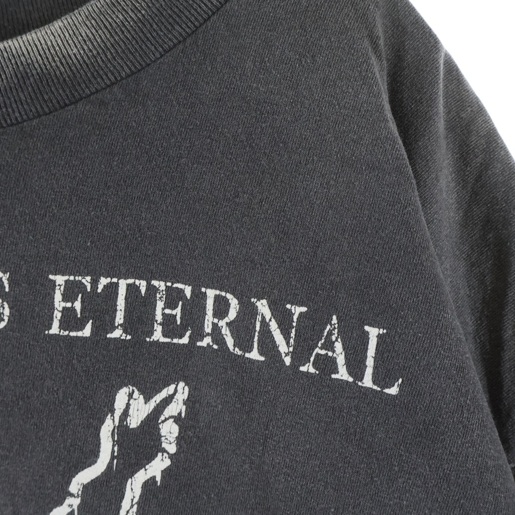 SAINT MICHAEL(セントマイケル) SS TEE HOPE SPRING ホープスプリング ヴィンテージ加工 クルーネック半袖Tシャツ カットソー グレー SM-HR8-0000-006