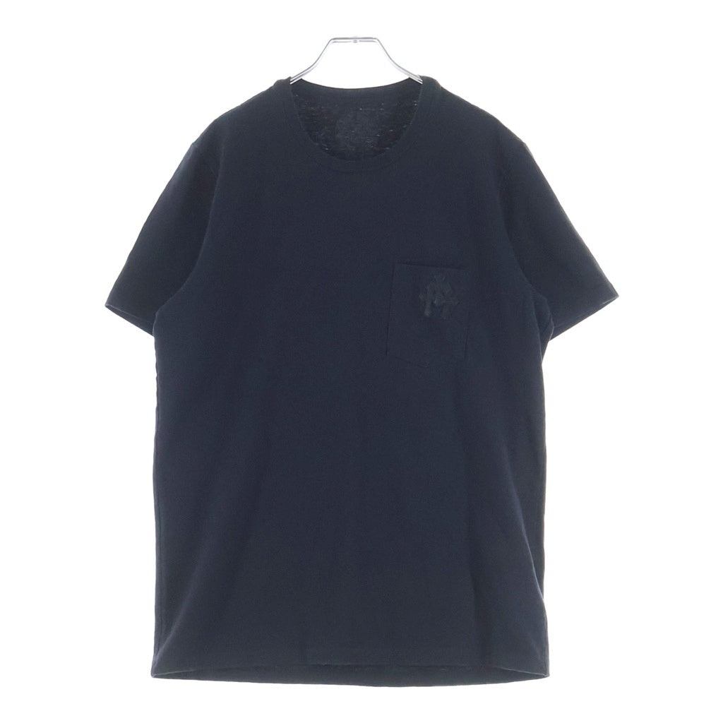 CHROME HEARTS(クロムハーツ) OLD CROSS PATCH POCKET TEE クロスパッチ ポケット付き クルーネック半袖Tシャツ ブラック