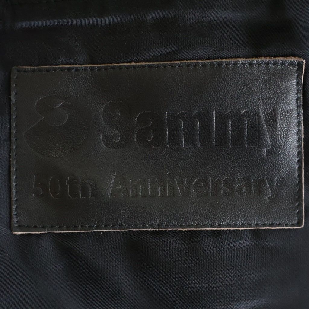 NO BRAND(ノーブランド) Sammy サミー 20着限定 50周年記念 パチンコ パチスロ 北斗の拳 レザー ダブルライダース ジャケット ブラウン