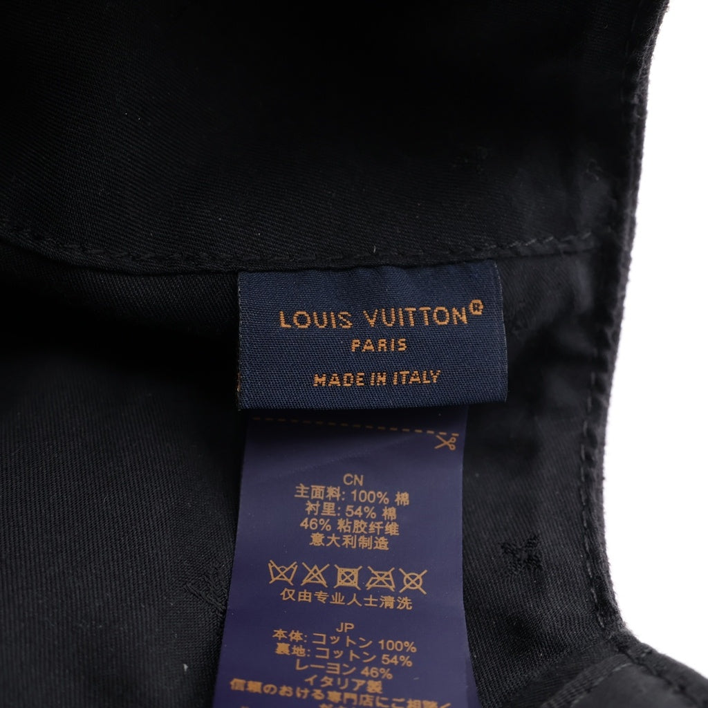 LOUIS VUITTON(ルイヴィトン) LVスマッシュ ロゴ刺繍 ベースボールキャップ 帽子 ブラック WA2284 M7608L