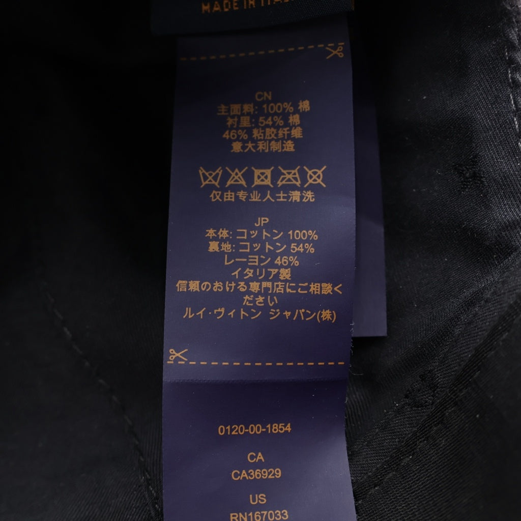 LOUIS VUITTON(ルイヴィトン) LVスマッシュ ロゴ刺繍 ベースボールキャップ 帽子 ブラック WA2284 M7608L