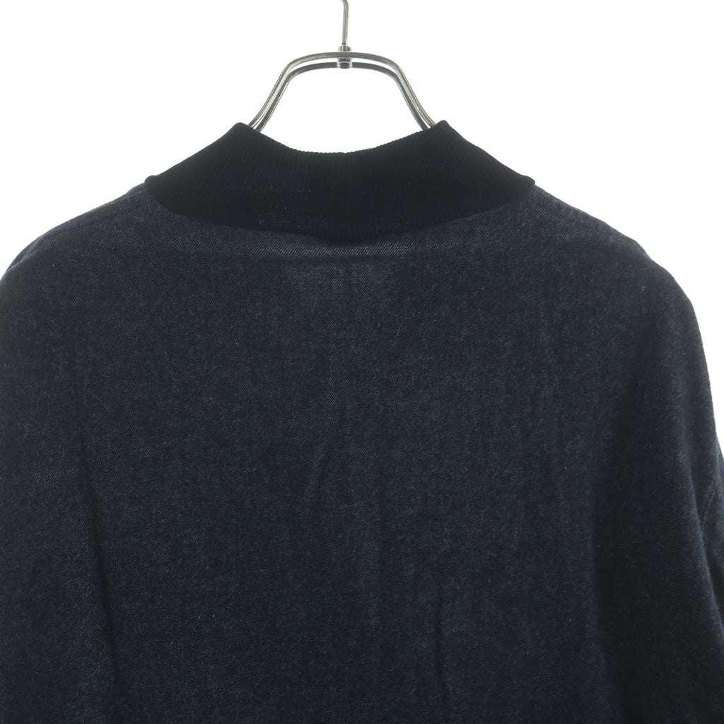 m's braque(エムズ ブラック) TURTLENECK FRENCH CUFFS SHIRT タートルネックフレンチ カフスシャツ セーター ブラック 252907