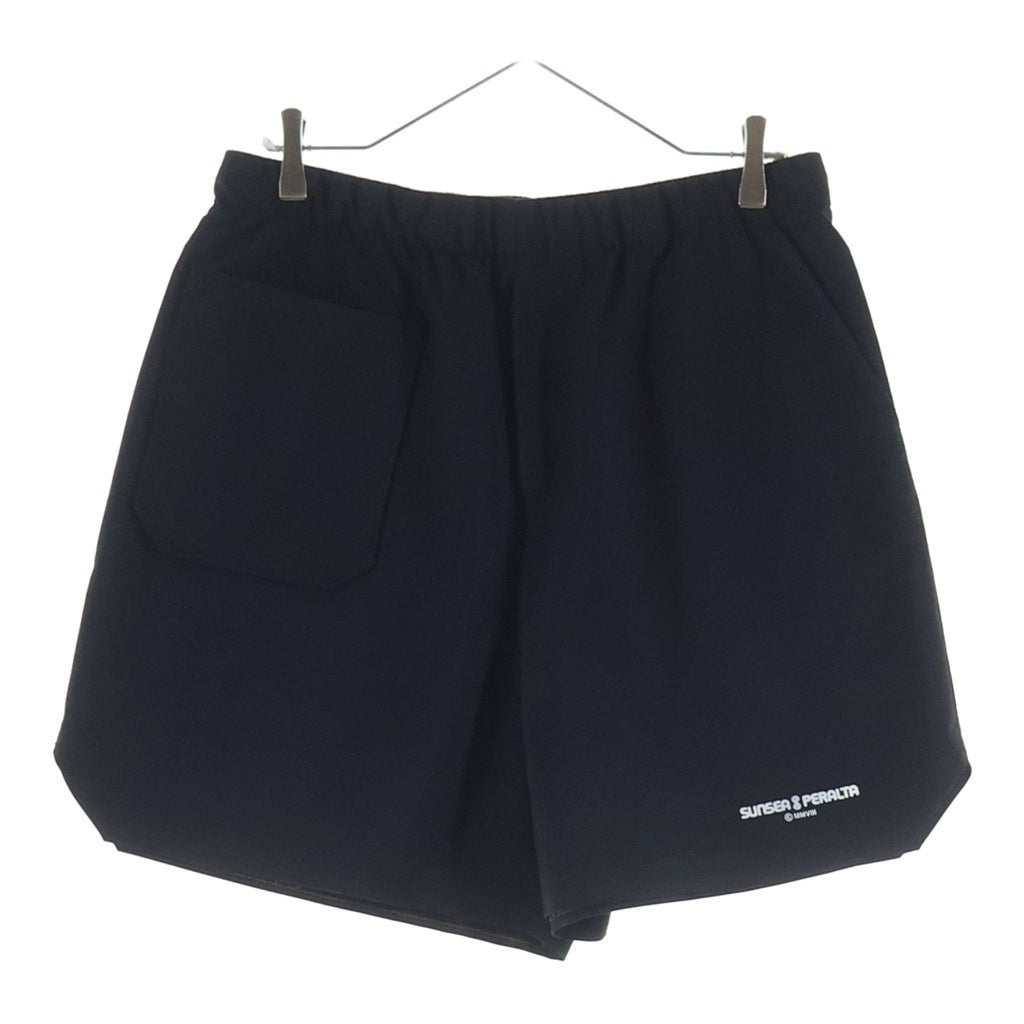 SUNSEA(サンシー) フロントポケット ジップフライ ハーフスラックスパンツ ショーツ ブラック SUNSEA2939