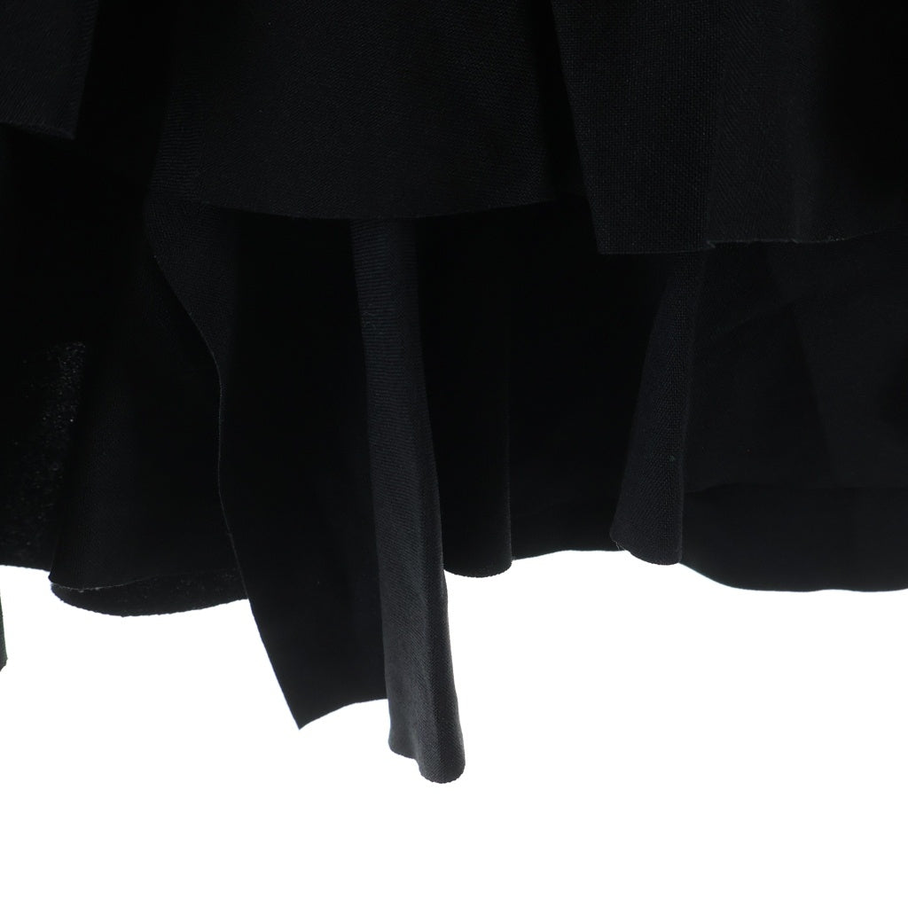 COMME des GARCONS(コムデギャルソン) 09SS AD2008 ティアード スカート フリル ポリエステル ブラック GB-S048 レディース