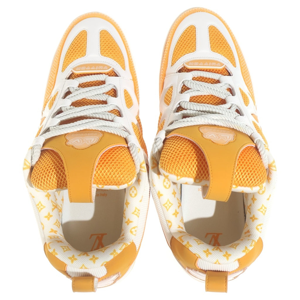 LOUIS VUITTON(ルイヴィトン) 23AW ハロウィン LVスケートライン モノグラム ダブルシューレースアップローカットスニーカー シューズ オレンジ