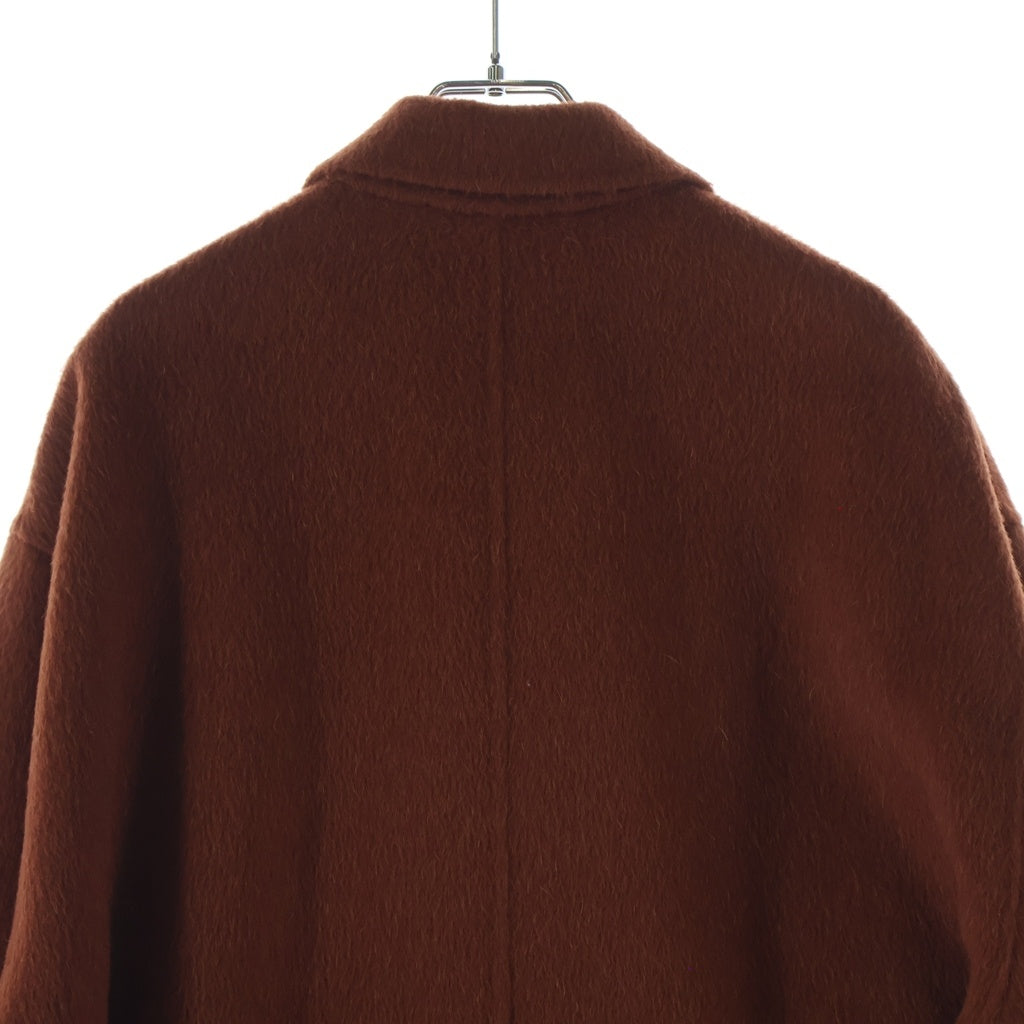 Acne Studios(アクネ ストゥディオズ) OWANNE DOUBLE オワンヌ ウール 4B ダブル ベルテッド ロングコート ジャケット オレンジ A90312