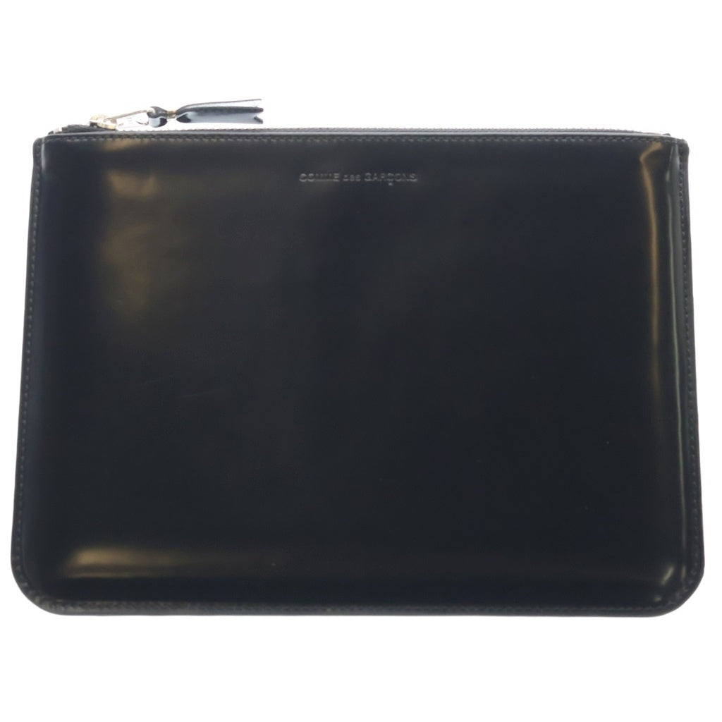 COMME des GARCONS(コムデギャルソン) MIRROR INSIDE ミラーインサイド クラッチ セカンドバッグ ケース ポーチ レザー ブラック SA5100MI レディース