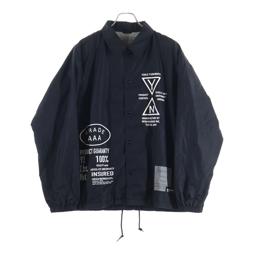 NEIGHBORHOOD(ネイバーフッド) 25AW ×Yohji Yamamoto POUR HOMME WINDBREAKER JACKET ヨウジオヤマモトプールオム 両面プリント ウィンドブレーカー コーチジャケット 252SPYYN-JKM01S
