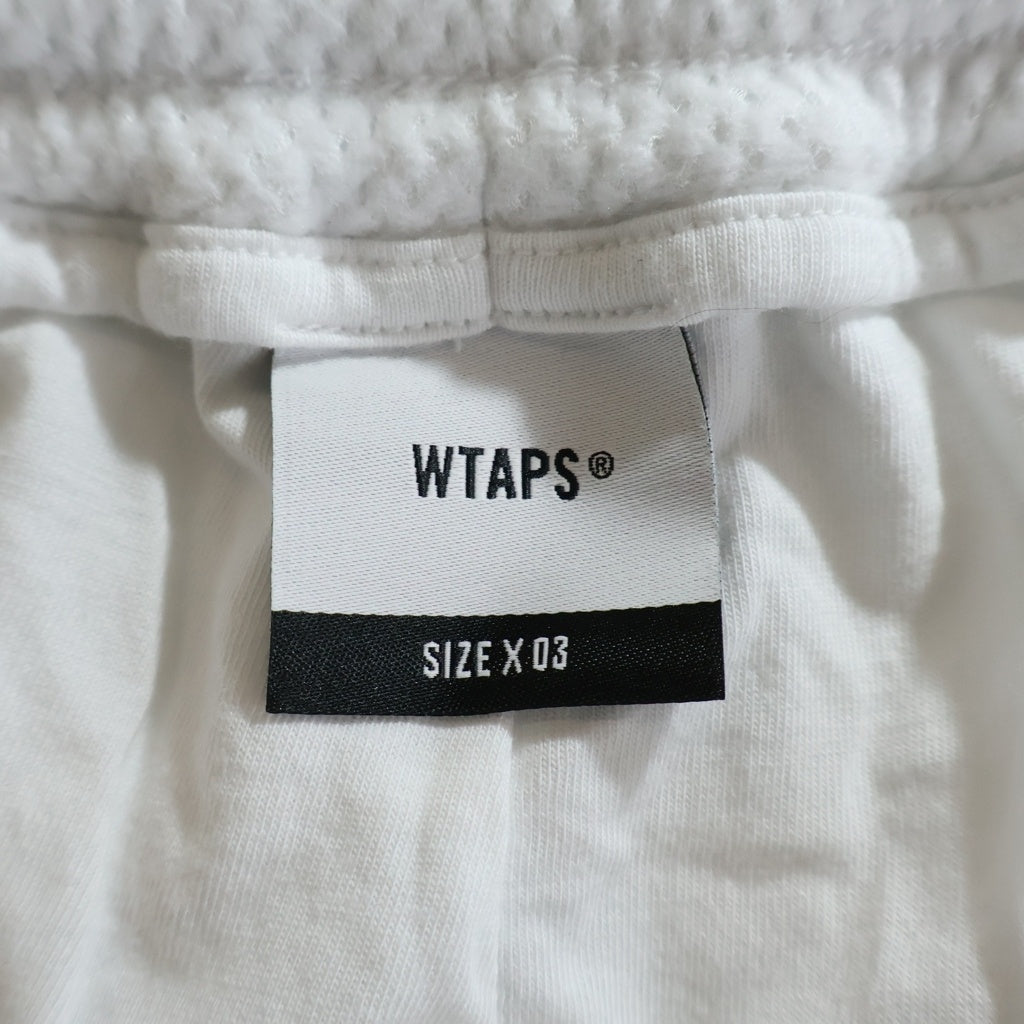 WTAPS(ダブルタップス) 25SS WUS SHORTS POLY ロゴプリント メッシューショーツ ハーフパンツ ホワイト 251ATDT-CSM28