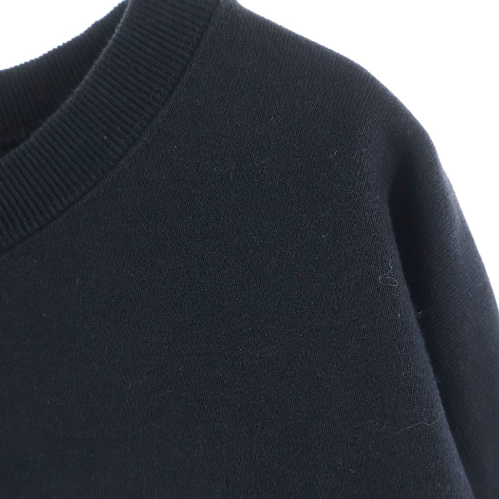 NEIGHBORHOOD(ネイバーフッド) 25AW CLASSIC SWEAT SHIRT LS クラシック フロントロゴプリント クルーネックスウェットトレーナー ブラック 252UWNH-CSM01