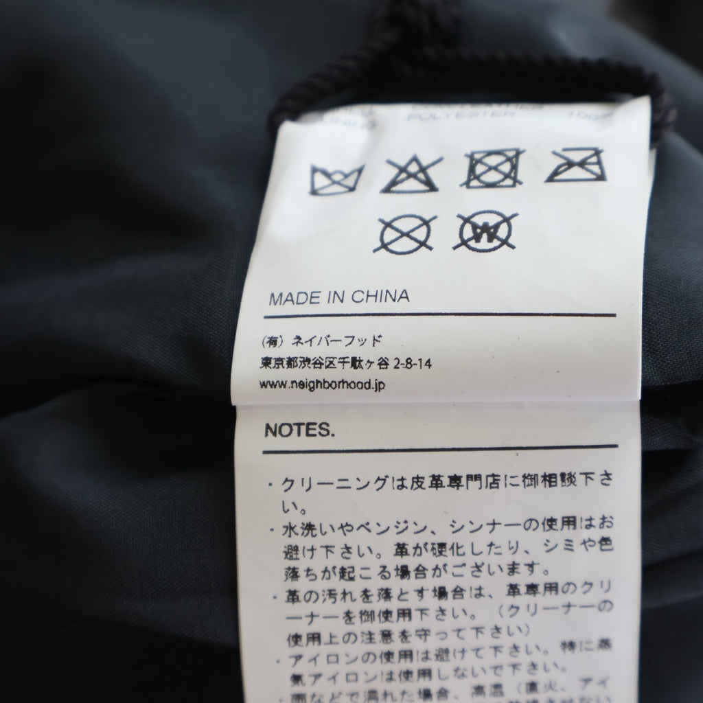 NEIGHBORHOOD(ネイバーフッド) 26SS LEATHER CARGO SHORT PANTS レザー カーゴショートパンツ ハーフパンツ ショーツ ブラック 261SZNH-PTM01