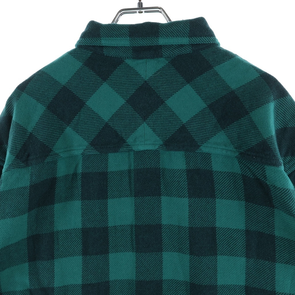NEIGHBORHOOD(ネイバーフッド) 26SS GARMENT DYED BLOCK CHECK SHIRT LS ガーメントダイ ブロックチェック 長袖コットンシャツ グリーン 261AQNH-SHM03
