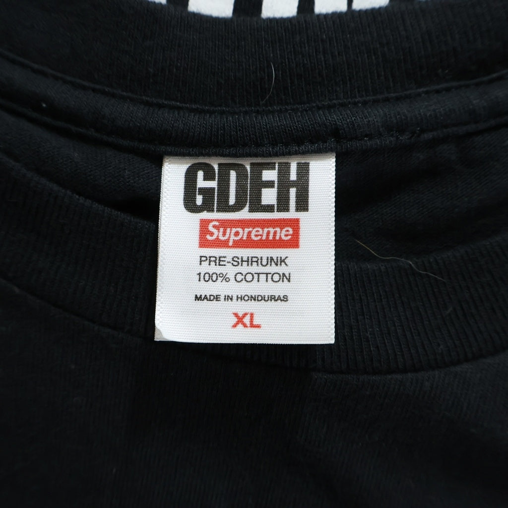 SUPREME(シュプリーム) 25SS ×GOODENOUGH End Racism Tee グッドイナフ エンドレイシズム 両面プリントTシャツ 半袖クルーネックカットソー ブラック