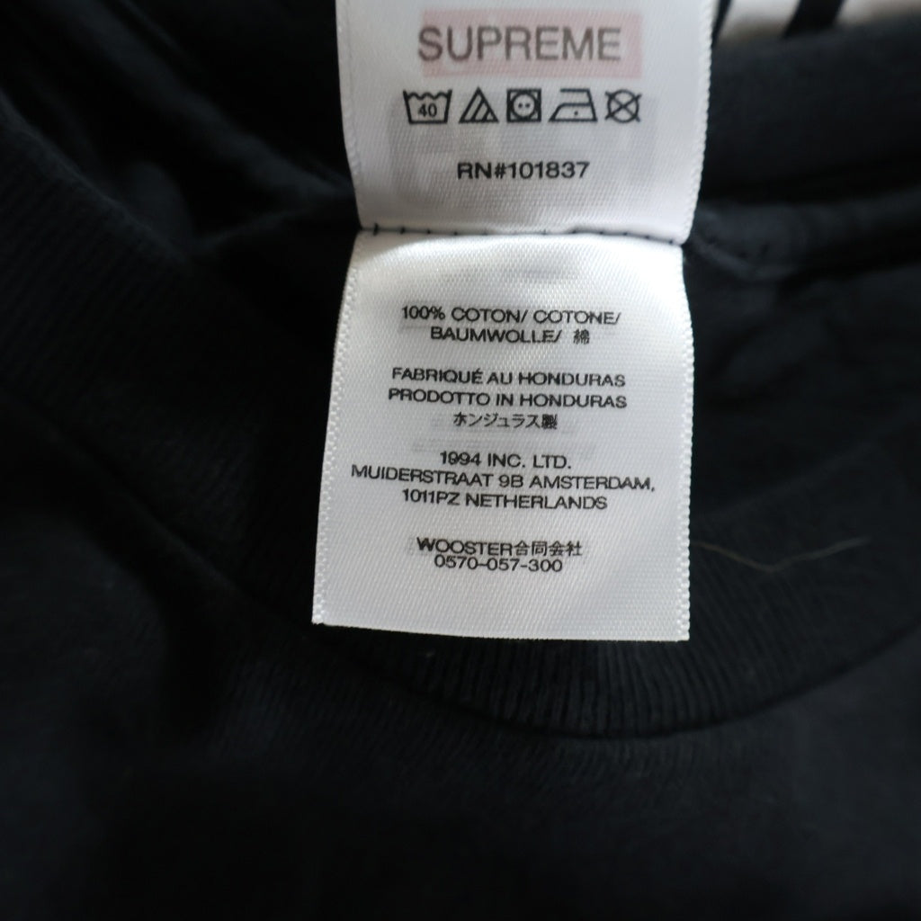 SUPREME(シュプリーム) 25SS ×GOODENOUGH End Racism Tee グッドイナフ エンドレイシズム 両面プリントTシャツ 半袖クルーネックカットソー ブラック