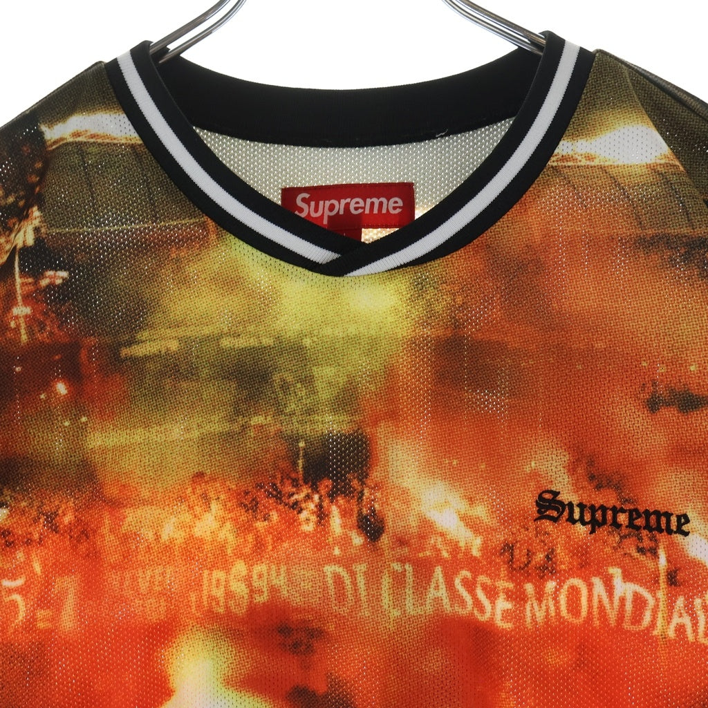 SUPREME(シュプリーム) 25SS Vinci Per Noi Soccer Jersey ヴィンチペルノイ サッカージャージ 半袖ゲームシャツ オレンジ