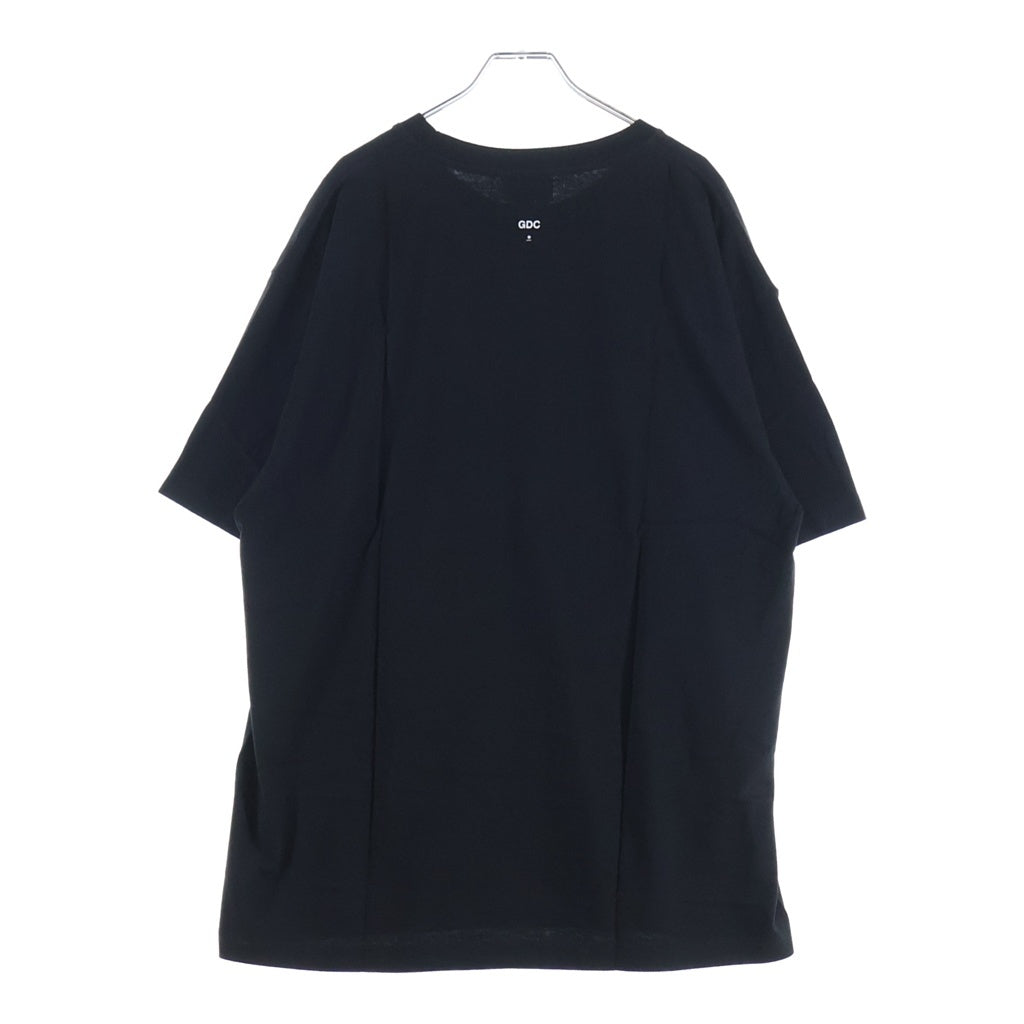 GDC(ジーディーシー) 25SS KINSKI T-SHIRT キンスキー フロントプリントTシャツ 半袖クルーネックカットソー ブラック GD0011