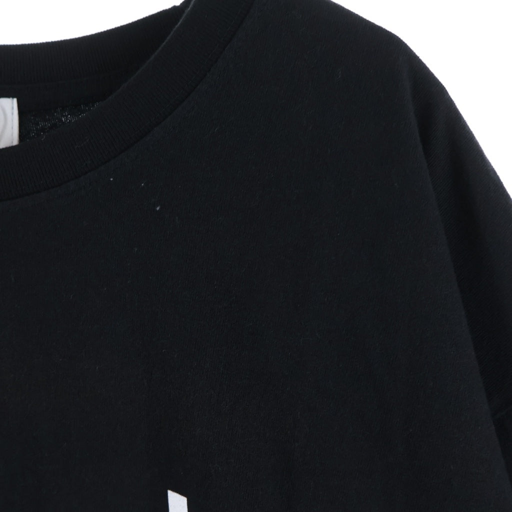 GDC(ジーディーシー) 25SS KINSKI T-SHIRT キンスキー フロントプリントTシャツ 半袖クルーネックカットソー ブラック GD0011