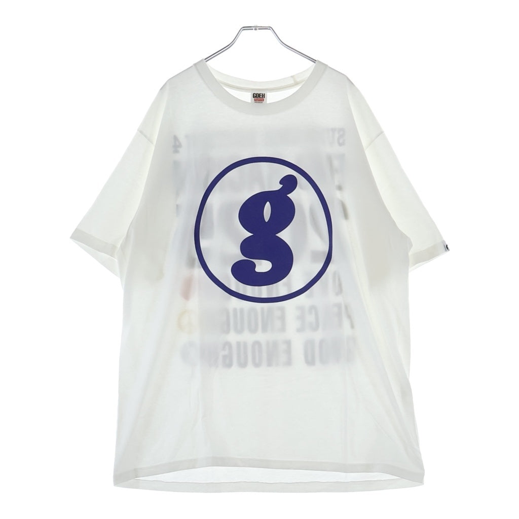 SUPREME(シュプリーム) 25SS ×GOODENOUGH End Racism Tee グッドイナフ エンドレイシズム 両面プリントTシャツ 半袖クルーネックカットソー ホワイト