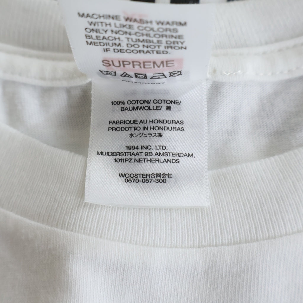 SUPREME(シュプリーム) 25SS ×GOODENOUGH End Racism Tee グッドイナフ エンドレイシズム 両面プリントTシャツ 半袖クルーネックカットソー ホワイト