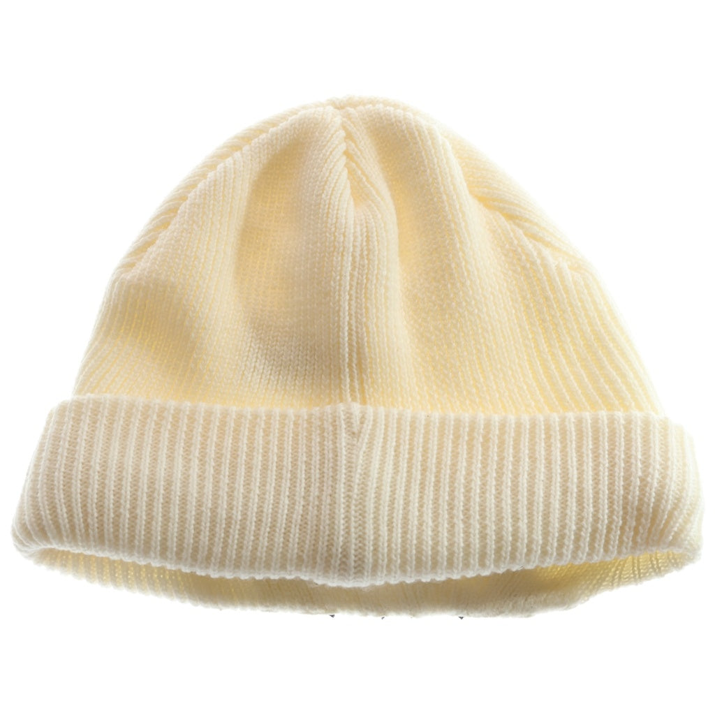 SAINT MICHAEL(セントマイケル) 26SS KNIT CAP エンブロイダリーロゴデザイン ニットキャップ ビーニー 帽子 ホワイト SM-YS1-0000-081