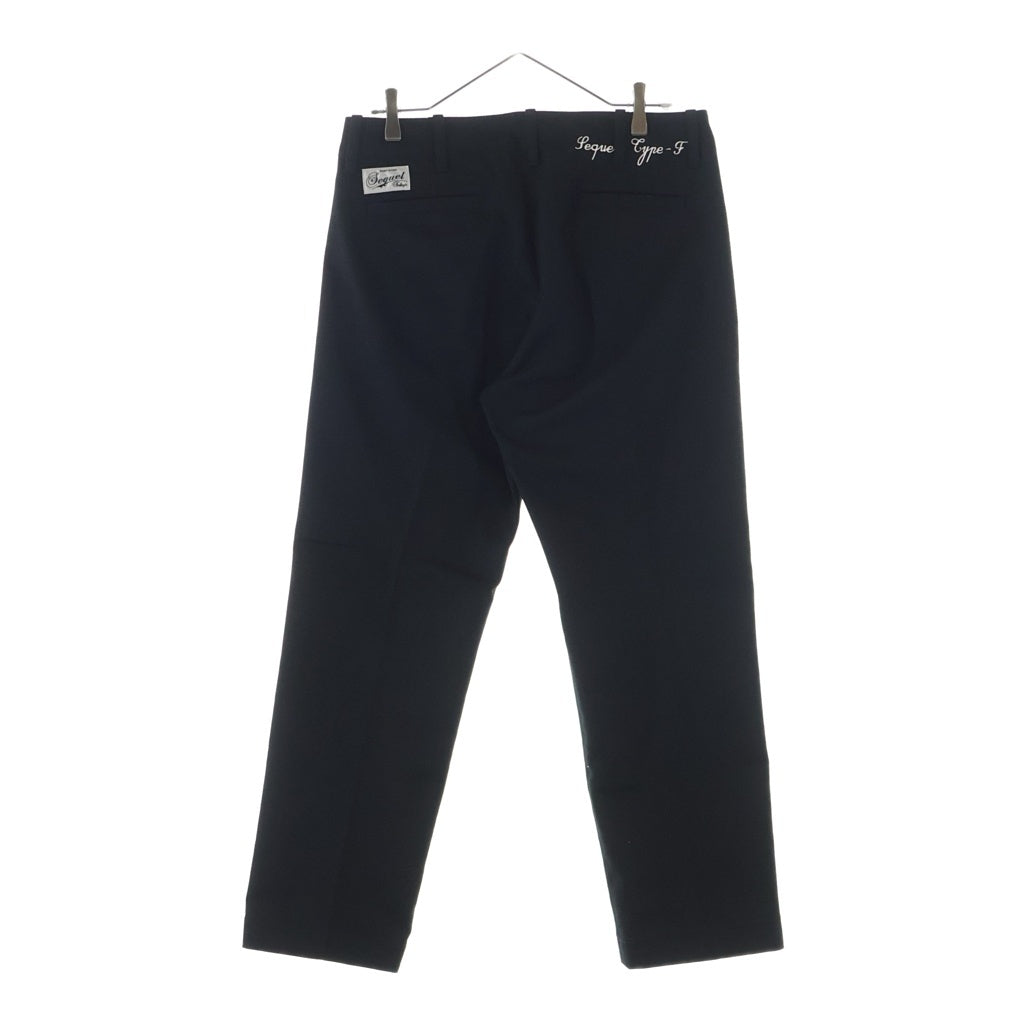 SEQUEL(シークエル) 25AW CHINO PANTS TYPE-F ジップフライ チノ ワークパンツ ブラック SQ-25AW-PT-02