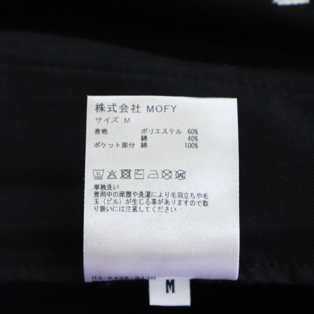SEQUEL(シークエル) 25AW CHINO PANTS TYPE-F ジップフライ チノ ワークパンツ ブラック SQ-25AW-PT-02
