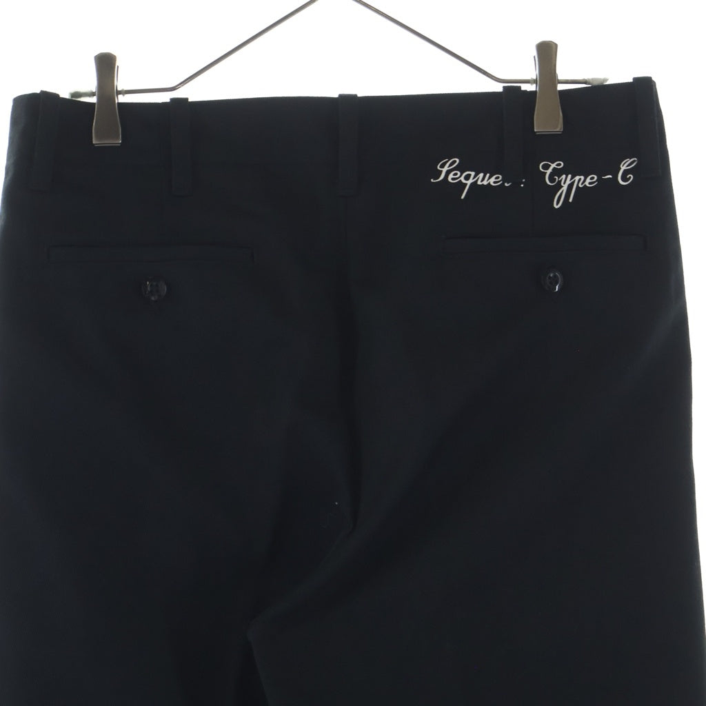 SEQUEL(シークエル) CHINO PANTS TYPE-C ジップフライ チノ ワークパンツ ブラック